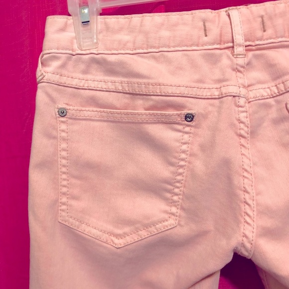 FREE PEOPLE PINK CAPRI JEANS SIZE 25 - Picture 2 of 15